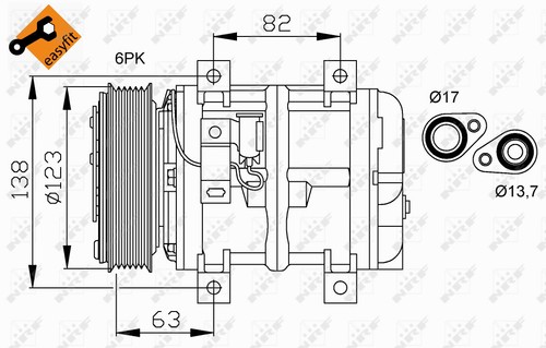 Nrf air con compressor - nrf, air-con