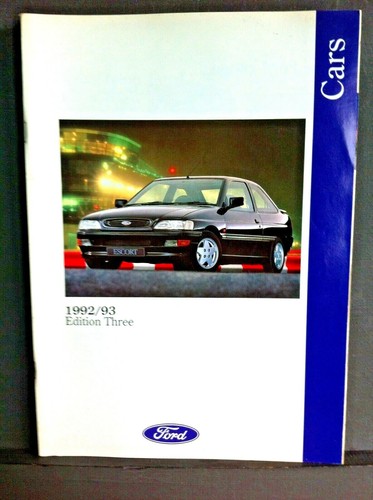 Ford cars catalogue 1992 - cars,