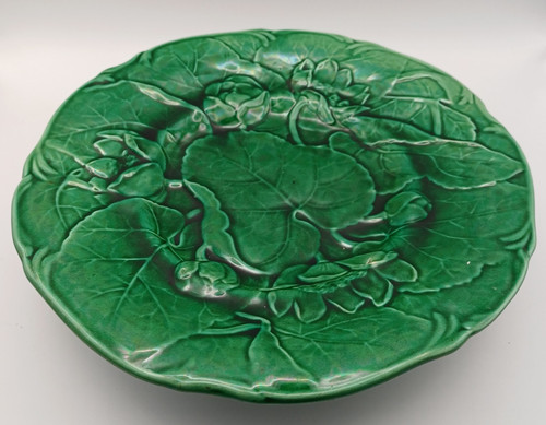 Antique green majolica pottery - antique,