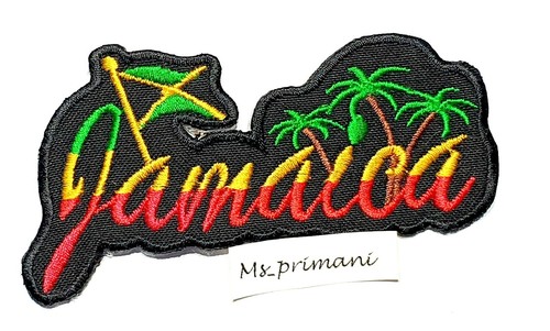 Jamaica flag embroidered patch - flag,