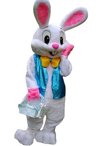 Hot easter bunny mascot - easter,