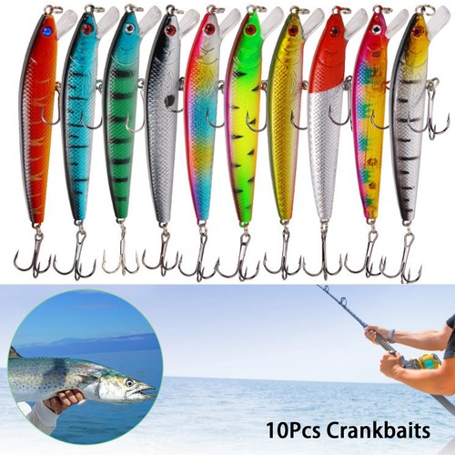 10pcs fishing lures minnow - 10pcs,