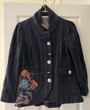 Sacred Spirit Joe Browns Vintage Pin Stripe wool mix Blazer Size UK 8-10 VGC