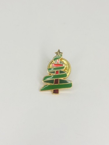 Vintage christmas tree pin - christmas,