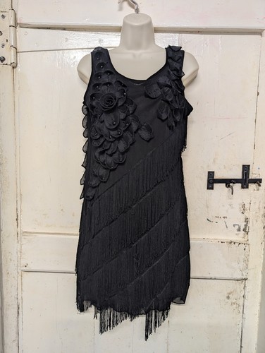 Vintage style fringed - fringed, flapper