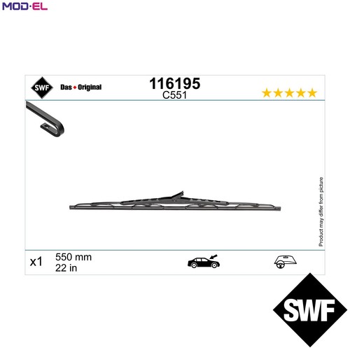 Wiper blade 116195 for - wiper,