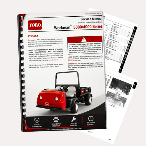 Toro workman 3000 4000 - workman, series
