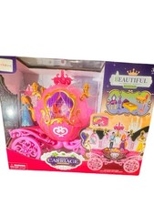 Beautiful Princess Carriage Series Girls' Dream Toy Set With Lights And Dresses