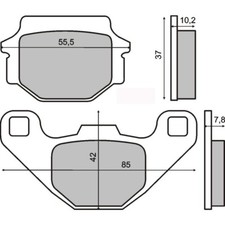 PAIR OF BRAKE PADS FOR KYMCO