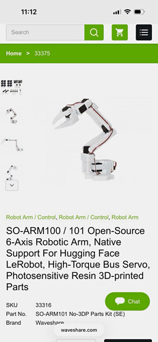 Waveshare arm100 101 - waveshare, so-arm100/101