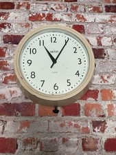 Vintage 1960’s Smiths 8 Day Wall Clock - Bakelite Mid Century Style White Office