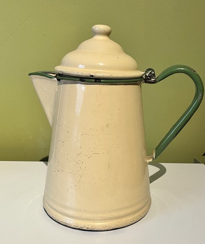 Enamelware vintage cream light - cream,