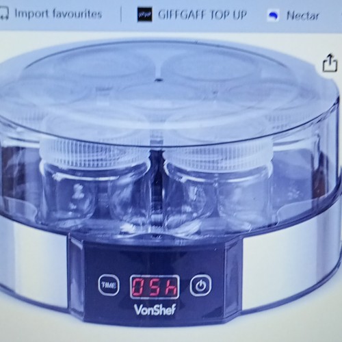 Vonshef electric yogurt - vonshef,