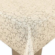 Cream Floral Lace PVC Vinyl