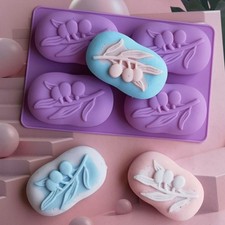 4 Cavity Soap Mould Olive Tree