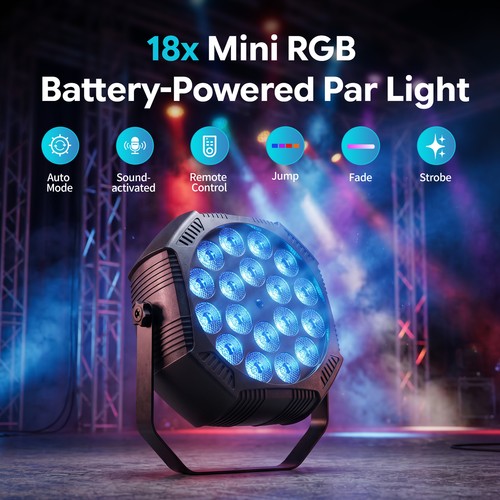 10pc rechargeable par lights - 10pc,
