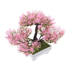  Simulation of Potted Plants Artificial Bonsai Tree Small Cherry Blossom