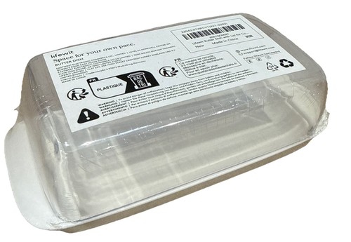 Clear plastic butter - clear, cheese