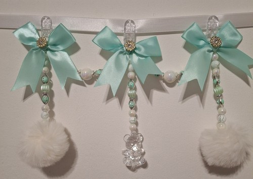 Tier triple white mint green - 3,