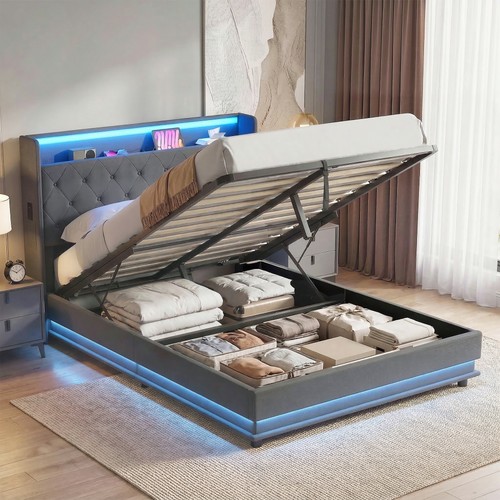 4ft6 double bed frame - with, rgb