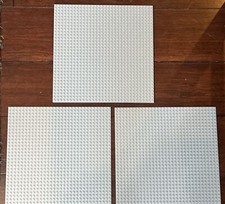 BASE PLATE Building Blocks, Lot of 3, GRAY 10 x 10" Compatible for LEGO Boards
