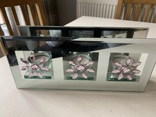 Mirrored Glass Triple Tealight