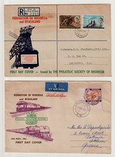RHODESIA, A SET OF TWO FDC DATED 1961 & 1962