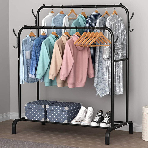 Heavy duty double clothes rail - heavy,