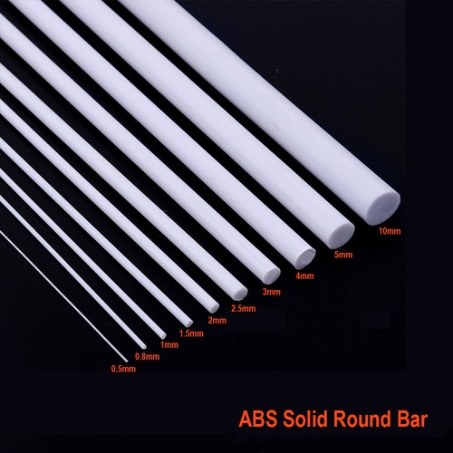 White 1mm 15mm abs - 1mm,