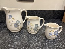 Sylvac Lime Grove Trio Of Jugs