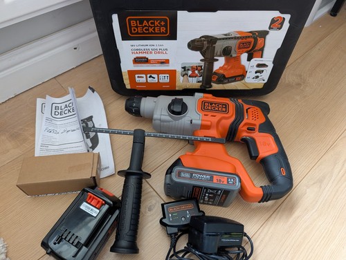 Black decker 18v sds plus - black, &