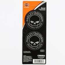Harley Davidson Willie G Skull Skull HD Logo Sticker Decal Biker