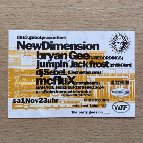New dimension berlin rave - dimension,