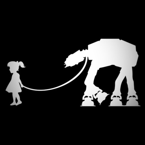 Banksy star wars vinyl decal - banksy,