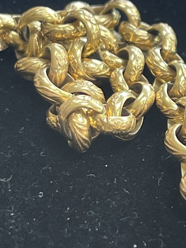 Heavy 9ct gold fully - 26”,
