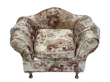 Vintage Floral Fabric Covered