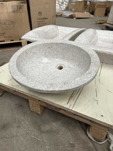 Grey granite round - grey,