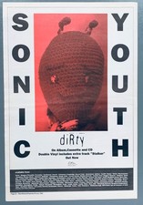 SONIC YOUTH 1992 vintage POSTER ADVERT DIRTY