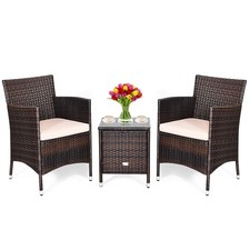 Outdoor 3 PCS PE Rattan Wicker