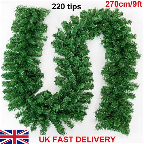 9ft christmas garland - christmas,