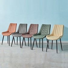 2X Faux Leather Dining Chairs