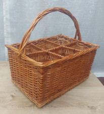 Wicker Wine Bottle Carrier