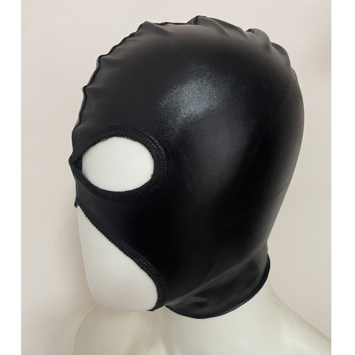 Leather open mouth eyes mask - leather,