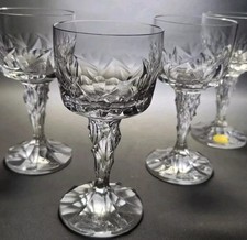 4x Rare Vintage Rosenthal Ice Crystal Germany Bleikristal 24 75ml Cordia Glasses