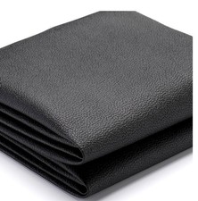 Black Leatherette Fabric