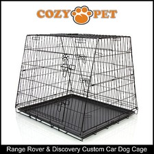 Car Dog Cage Range Rover & Discovery by Cozy Pet Puppy Crate Travel Cage CDC08