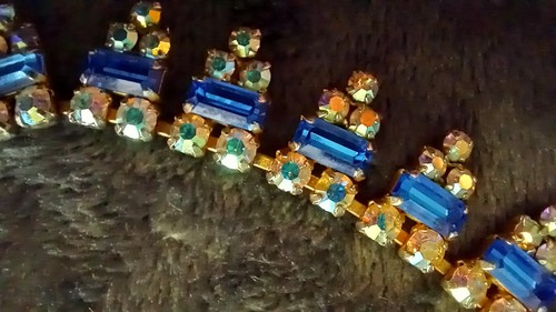 Vintage diamanté necklace - diamanté,