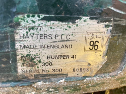 Hayter hunter - (type, 300)