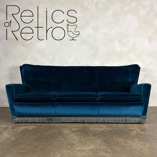 Mid century blue - mid, three