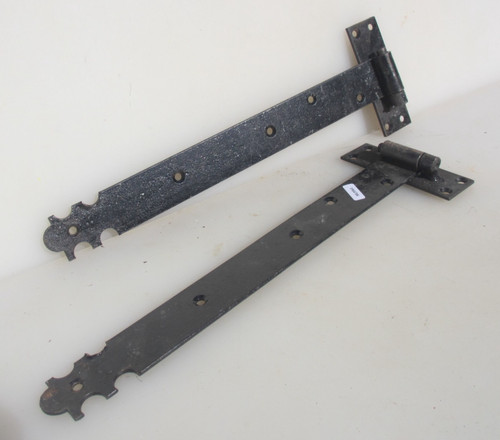 Antique iron gate hinges - iron,